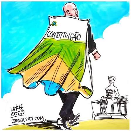por: Latuff SOBERANIA NACIONAL #PutzGrilah #soberanianacional #constituiçãofederal #br #brasil #constituição1988 #charge #cartoon