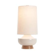 Vanderbilt Table Lamp In White Maple Table Lamp Curved Table Lamp