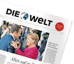 Circus roncalli titelseite und doppelseite heute in der. Welt Zeitung