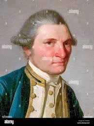 Captain James Cook (1728-1779), portrait painting, circa 1780 Stock Photo