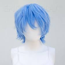 Apollo 13 Inch Light Blue Mix Layered Short Cosplay Wig