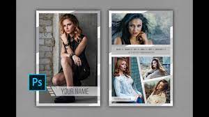 Our model cards are made with premium and thick cardstock in customizable sizes and glossy coatings. How To Create Your Own Model Comp Card In Photoshop Template 03 Youtube