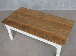 However, by the end of summer, the table was rather beat up. Bespoke Old Pine Top Coffee Table With Painted Base