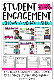 Student Engagement Slides Exit Slips Google Classroom Elementary Student Engagement Student Engagement Strategies