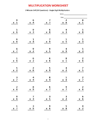 Multiplication 3 Minute Drill V 10 Math Worksheets With Answers Pdf Year 2 3 4 Grade 2 3 4 P Math Worksheets Printable Math Worksheets Kids Math Worksheets