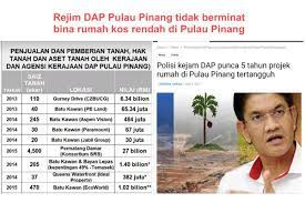 Pengumuman saguhati nur ramadan dan hari raya 4 mei 2021, bukit mertajam : Rejim Dap Pulau Pinang Tidak Berminat Bina Rumah Kos Rendah Di Pulau Pinang Pakdin My