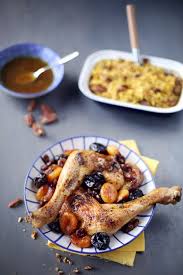 Cuisses De Poulet Roties Aux Fruits Secs Pilaf De Riz Aux Noix De Pecan Chefnini Recette Cuisses De Poulet Cuisse De Poulet Roti Poulet Roti