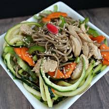 Soba Noodle Salad With Chicken And Sesame Recipe Soba Noodles Soba Noodles Salad Delicious Salads
