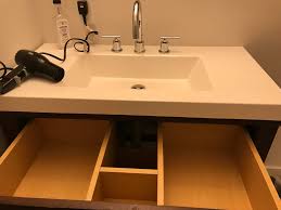 this sink draw is perfectly cut to fit