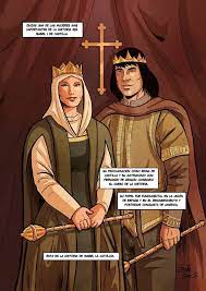 Isabel I y Fernando II, los Reyes Católicos, según el dibujo de Ester  Salguero para el cómic de Manuel Díaz, "Isabel la Católica. Biog… |  Catolico, Cómic, Biografía
