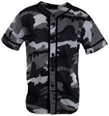 Black And White Baseball Jersey Mens Plain Solid Color Baseball Jersey Mf203 White Camo Ca18qroud7t Size Small White Camo Mens Sports Shirts Baseball Jerseys