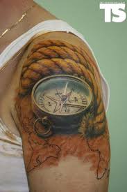 70 Amazing 3d Tattoo Designs Cuded Picture Tattoos Compass Tattoo Compass Tattoo Design