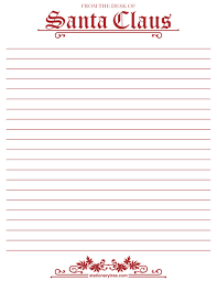 Just personalize anywhere that says insert…. Free From The Desk Of Santa Claus Stationery And Writing Paper Free Printable Stationery Santa Letter Template Free Printable Holiday Stationery