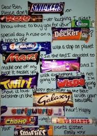 50th Birthday Present Ideas For Him Nz Image Result For Chocolate Birthday Cards Nz Birthday Cards For Brother Birthday Cards For Boyfriend Candy Birthday Cards