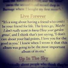 The One In Front Of The Gun Lives Forever Lyrics Georgi Chase Liveforever Oasis Noelgallagher Liamgallagher Oasis Lyrics Live Forever Lyrics Oasis Band