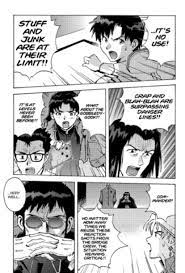 Every other Eva fight scene ever (sourced from the Tony Takezaki comedy  manga) : r/evangelionmemes