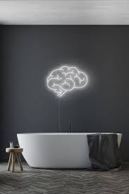 Brain Handmade Led Neon College Wall Decor Brain Art Etsy Wall Art