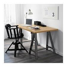 Linnmon Oddvald Table White Black 59x29 1 2 Ikea Ikea Home Office Design Home