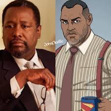 Steve Perry's sharp dressed appearance in a white suit