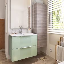 Son tissu résistant en polyester déperlant* est conçu pour supporter les petites averses pendant toute la belle saison. Meuble De Salle De Bains L 75 X H 64 X P 48 Cm Vert Sauge 5 Neo Line Leroy Merlin