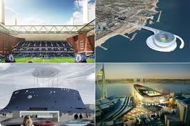 Everton spokesperson has confirmed that uk government secretary robert jenrick reviewed the plan about their new stadium. The Football Stadiums That Never Happened The Spurs Everton Liverpool And Barcelona Grounds That Were Never Built Mirror Online
