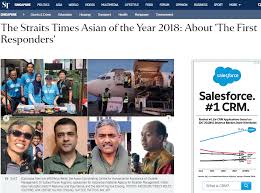 The st app is free to download, and subscribers enjoy unlimited access. The Straits Times Online 28 November 2018 The Straits Times Asian Of The Year 2018 About The First Responders Mercy Relief