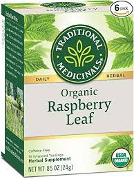 Traditional Medicinals Organic Raspberry Leaf Tea 16 Tea Bags Pack Of 6 Amazon Com Grocery Gourmet Food