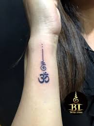 A creative way to include om namah shivaya with an om tattoo and trishul. Small Hindu Om Tattoo Novocom Top