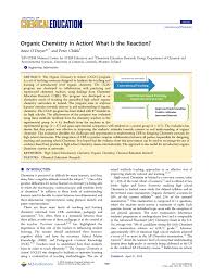 Activities to explore chemical reactions. Pdf Organic Chemistry In Action What Is The Reaction
