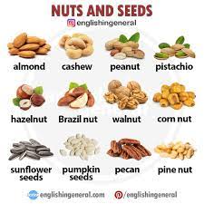 Nuts And Seeds Vocabulary