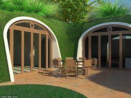 Ready Made Hobbit Homes Are Built Under A Layer Of Grass And Soil Green Magic Homes Hobbit House Earth Homes