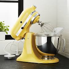 Kitchenaid Ksm150psbf Artisan Buttercup Stand Mixe Reviews Crate And Barrel Kitchenaid Artisan Stand Mixer Kitchen Aid Kitchen Stand Mixer