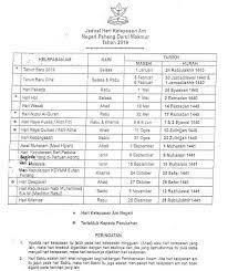 Di harap dengan ketetapan yang telah dibuat semua penduduk. Senarai Cuti Sekolah Tadika Taska Madrasah Umamah Halimi Facebook