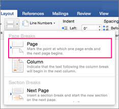 If you cannot see the page breaks showing in the document, you need to show them by clicking home > show/hide editing marks button. Insert A Page Break In Word Office Support