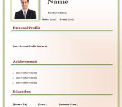 Free curriculum vitae (cv) templates for microsoft word. Cv Models Com Download Stylish Cv Form And Templates Word Doc Docx