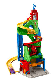 Druk op de knop en de auto wordt gewassen! Fisher Price Little People Garage Car House Parking Ramp Driver Race Yellow Toy Toys Hobbies Geotsam Preschool Toys Pretend Play