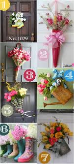 36 Creative Front Door Decor Ideas Not A Wreath Spring Decor Door Decorations Spring Wreath