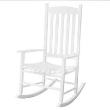 This Rocker Has Contoured Slat Seating A Comfortable Backrest Built From Solid Acacia Wood With Durable P White Rocking Chairs Rocking Chair Chairs For Rent