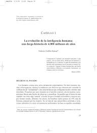En condiciones naturales, el animal salvaje, entre otras cosas. Pdf La Evolucion De La Inteligencia Humana Una Larga Historia De 4 000 Millones De Anos