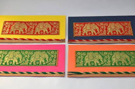 Pack Of 4 Premium Money Envelopes Designer Shagun Envelopes Traditional Indian Fabric Jacquard Border Wit Shagun Envelopes Money Envelopes Handmade Envelopes