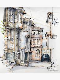 Grußkarte for Sale mit "Straßenszene" von Gregg Brown