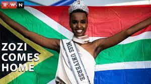 She even dedicated her social media campaign to changing the narrative around gender. Miss Universe Zozibini Is Home Youtube