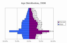 Censusscope Population Pyramid And Age Distribution