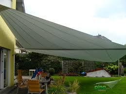Sonnensegel In Elektrisch Aufrollbar Uber Einer Terrasse Als Grossflachiger Regen Und Sonnenschutz Sonnensegel Elektrisches Sonnensegel Sonnenschutz