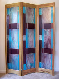 Stained Glass Room Divider 3 Panel Screen Bordeaux Model By Etsy Glass Room Divider Glass Room Room Divider