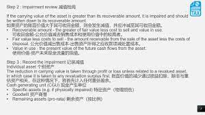 An impairment loss shall be recognised immediately in profit or loss, unless the asset is carried at revalued amount in accordance with another standard. Mfrs 136 Impairment Of Assets èµ„äº§å‡å€¼ Pacific Tax Advisory Facebook
