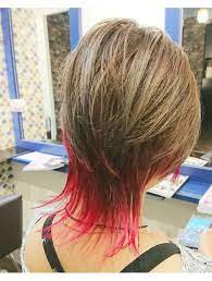 メリーヴ mereve mereve ネオショートウルフ プラチナアッシュ ピンクレッド ヘアスタイル スタイル ウルフカット ショート