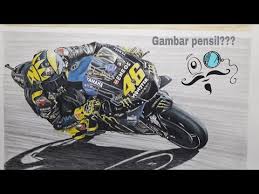 Cara menggambar sepeda motor bebek youtube via youtube.com. Download Video Aksi Valentino Rossi Diatas Kertas Menggambar Pensil Belajar Menggambar 15 Gambar Kaligrafi