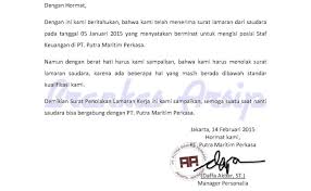 Temukan berbagai contoh surat lamaran kerja disini, selain gambar, kamu bisa download dalam bentuk doc dan pdf, selamat membaca. Contoh Surat Balasan Lamaran Pekerjaan Yang Ditolak Cute766