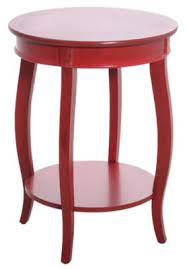 See her new red painted accent table and how great it looks. Powell Red Accent Table Homemakers Furniture